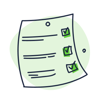 Green check list icon