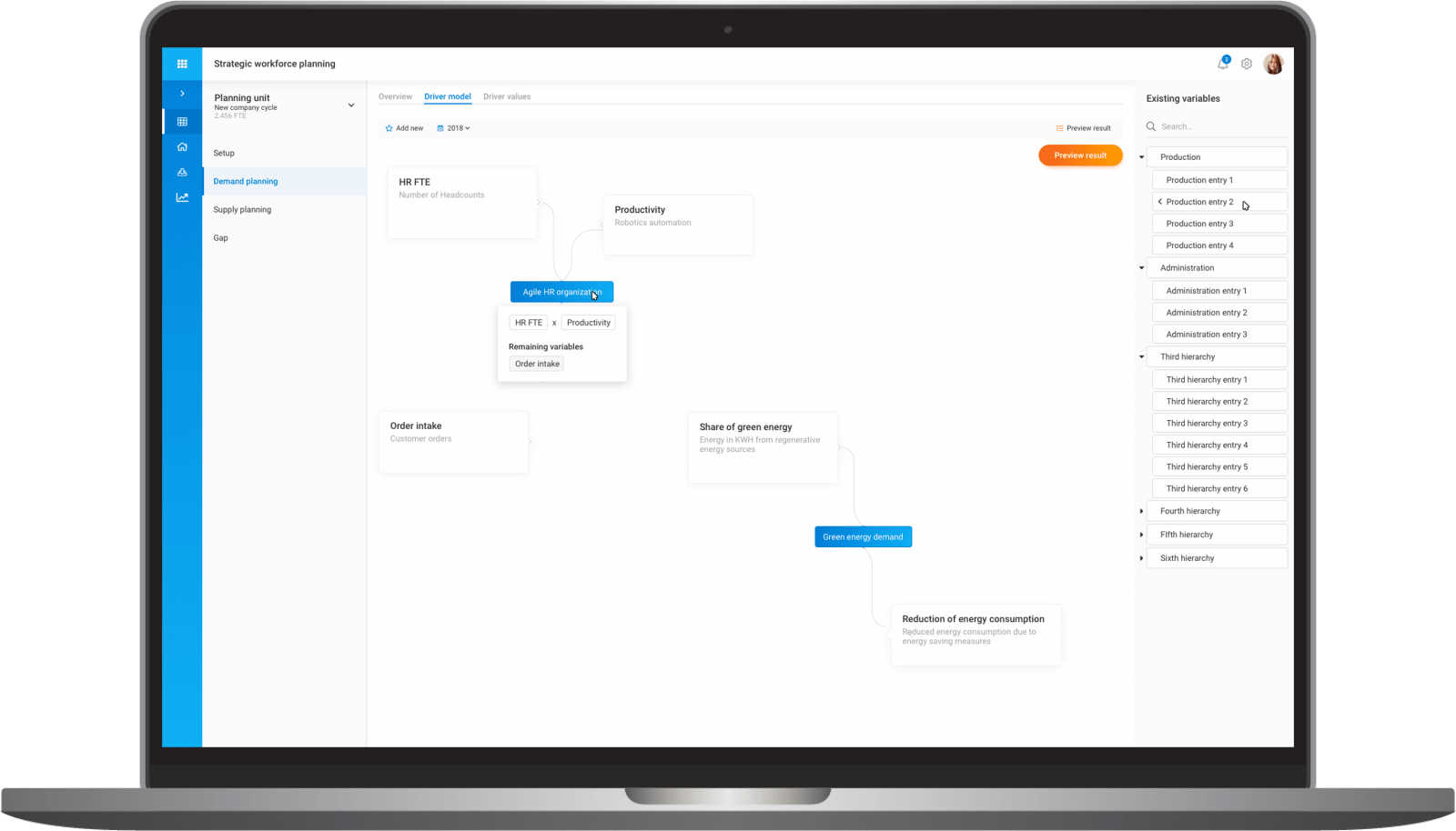 smartPlan dashboard